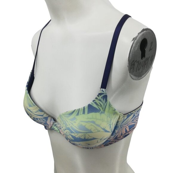 Victorias Secret Lined Demi Underwire Floral Bra Size 34B Adjustable Multiway - Picture 1 of 10